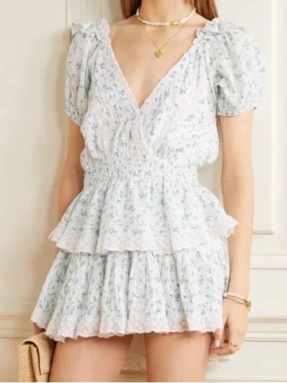 Loveshackfancy Carlo Dress in Bonnet Blue - Picture 3 of 5